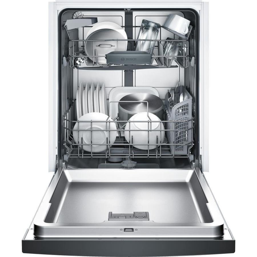 Bosch 100 Series PureDry 50-Decibel Front Control 24-in Built-In Dishwasher (Fingerprint-Resistant Stainless Steel) ENERGY STAR - Image 2